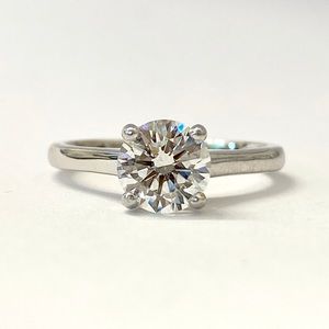 SOLD! GIA 1.01 Round Diamond Solitaire H SI1